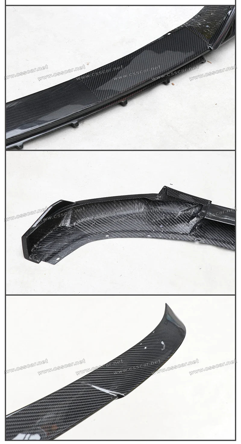 Abina Style Car Front Bumper Diffuser Rear High Spoiler Wing Splitter Canard Lip For Lotus Emeya Dry Carbon Fiber Side Skirts