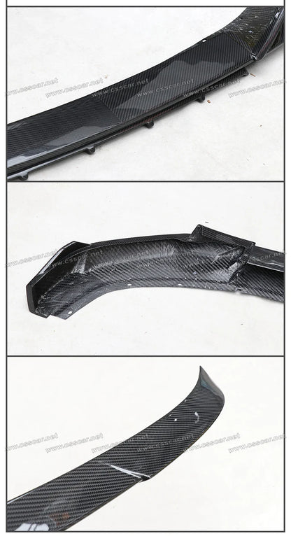 Abina Style Car Front Bumper Diffuser Rear High Spoiler Wing Splitter Canard Lip For Lotus Emeya Dry Carbon Fiber Side Skirts