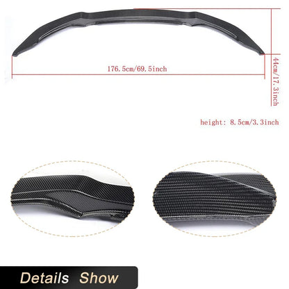 For BMW F80 M3 F82 F83 M4 2014-2019 Carbon Fiber Car Front Bumper Lip Spoiler Add On Racing Front Lip Chin Apron Body Kit
