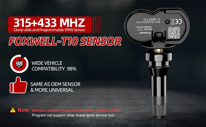 FOXWELL NT809TS TPMS Programming Tool All Systems Car Scanner Bi-Directional Control 30+ Reset OBD2 Bluetooth Diagnostic Tools