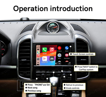 Wireless Carplay Module Wired Android Auto Retrofit kit Decoder for Porsche PCM 3.0/3.1/4.0 For Panamera Cayenne Cayman Macan