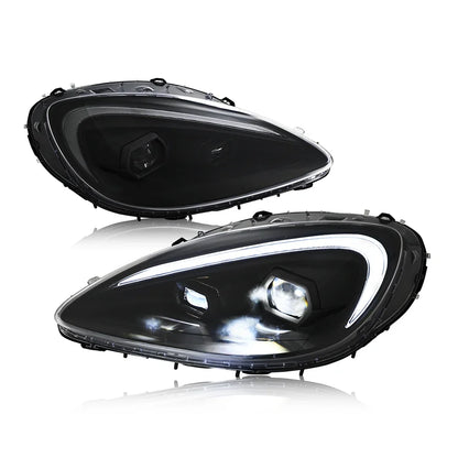TT-ABC Modified LED Headlight For Chevrolet Corvette C6 2005-2013 Head Lamp With Porsche Design Sequential Turn Signal Assembly