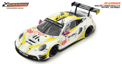 Scaleauto Porsche 911 GT3 R (992) Le Mans 24h 2024 Twin Pack 1/32 Slot Car