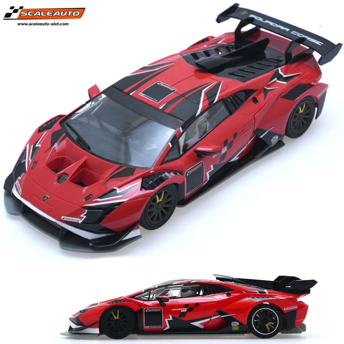 Scaleauto Lamborghini Super Trofeo EVO2 Cup RED 1/32 Slot Car SC-6427E