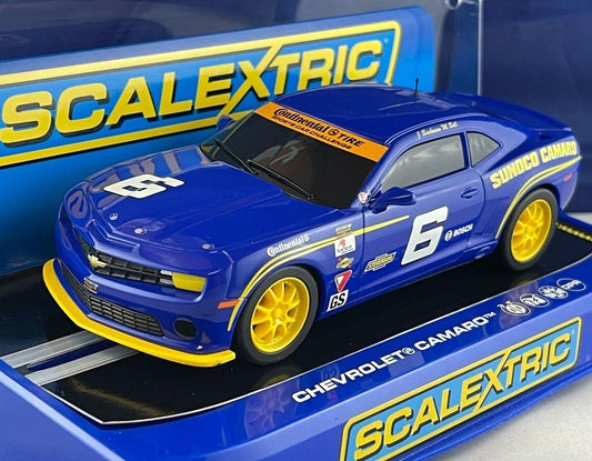 Scalextric C3258 Chevy Camaro Stevenson Motorsport Sunoco 1/32 Slot Car DPR