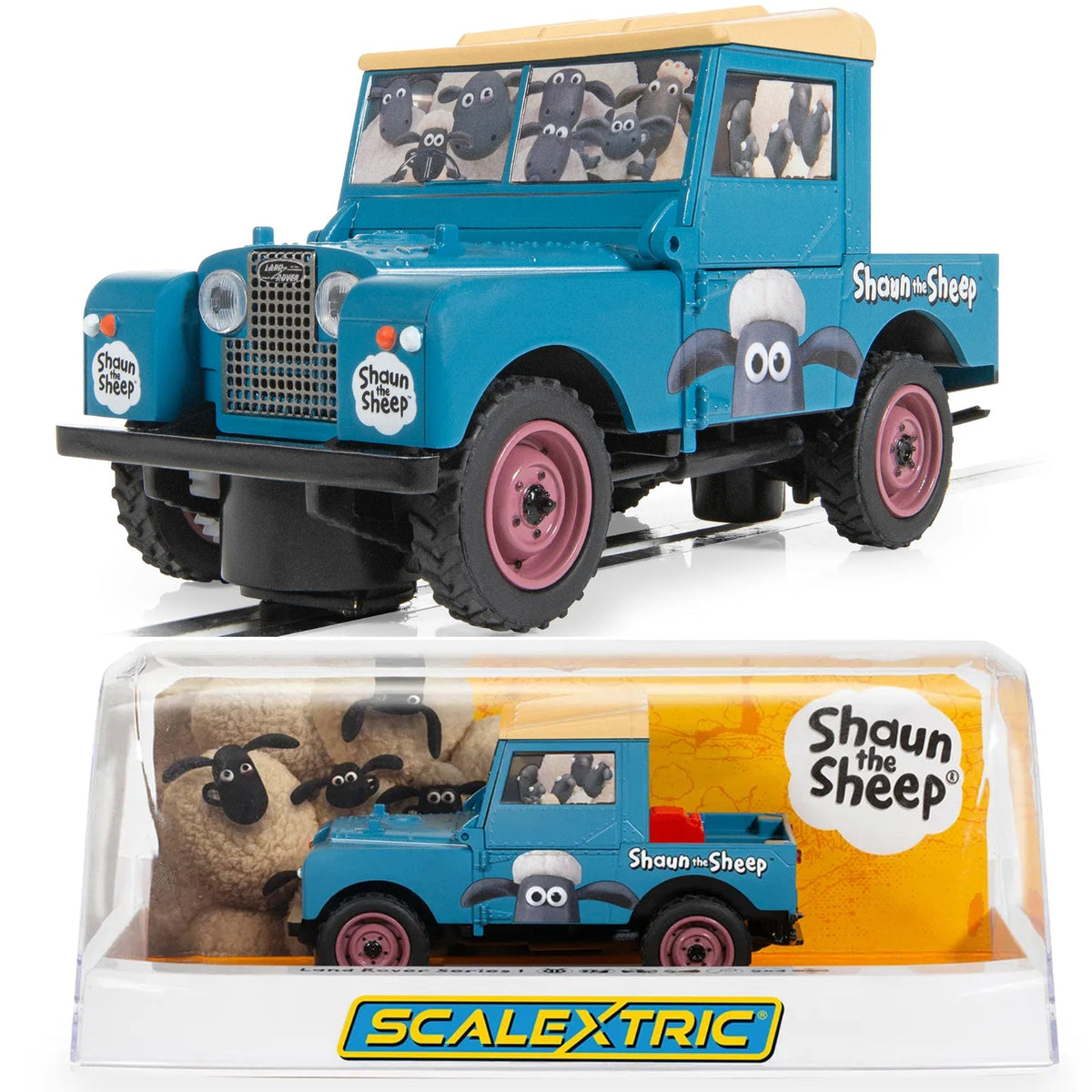 Scalextric C4543 Land Rover Series 1 Shaun The Sheep 1/32 Slot Car