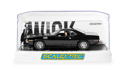 Scalextric C4595 Plymouth Barracuda John Wick Chapter 4 1/32 Slot Car DPR