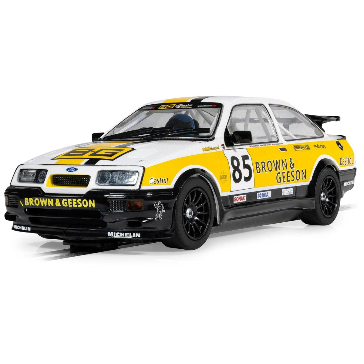 Scalextric C4628 Ford Sierra RS500 YTCC Dan Brown 2024 1/32 Slot Car DPR