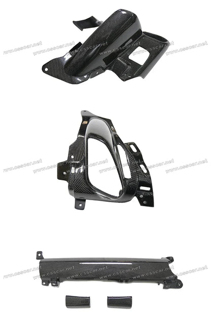 For Ferrari 458 OEM Replement Instrument Panel Air Conditioning Cover Trims Dry Carbon Fiber Interior Decoration Accessories