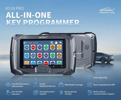 Lonsdor K518 Pro Full Configuration Global Version All In One Key Programmer with 2 Years Free Update Time