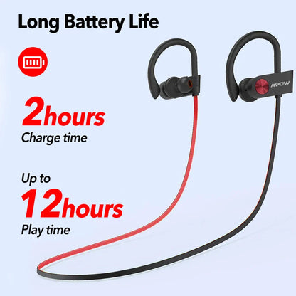 2024 New Mpow Flame True Wireless Bluetooth Earbuds CVC6.0 Noise Cancelling V5.3 IPX7 Waterproof Sport Earphones 12H Playtime