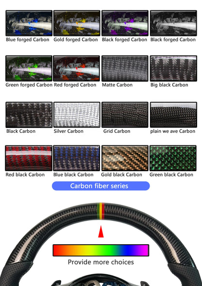 LED Genuine leather carbon fiber steering wheel suitable for Honda Accord CU2 SPIRIOR 2008-2017 series