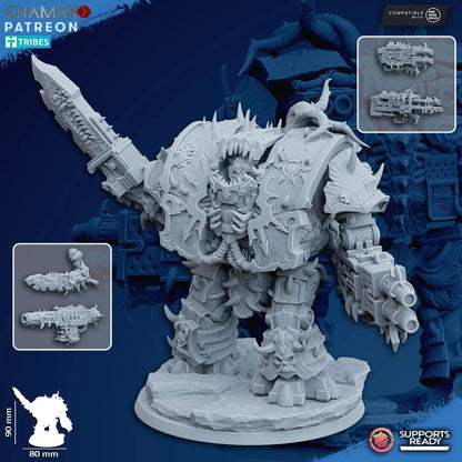 Cursed Sarcophagus by Ghamak Fantasy 28/32mm Scale Miniature, 90mm Tall