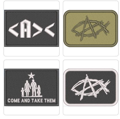 AnarchoChristian Morale Patch by Proud Libertarian