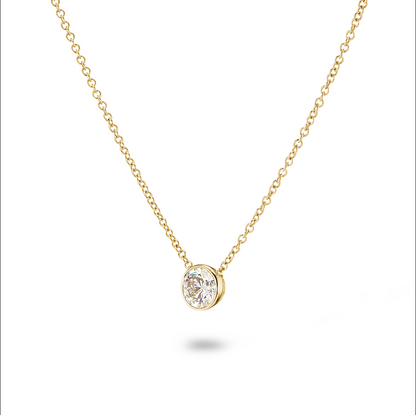 Vega Solitaire Necklace - Multiple Sizes by Brilliant Carbon