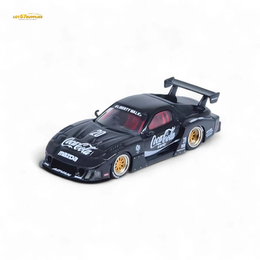 Inno64 Mazda RX-7 LBWK in Black 1:64 IN64-LBWK-RX7-01