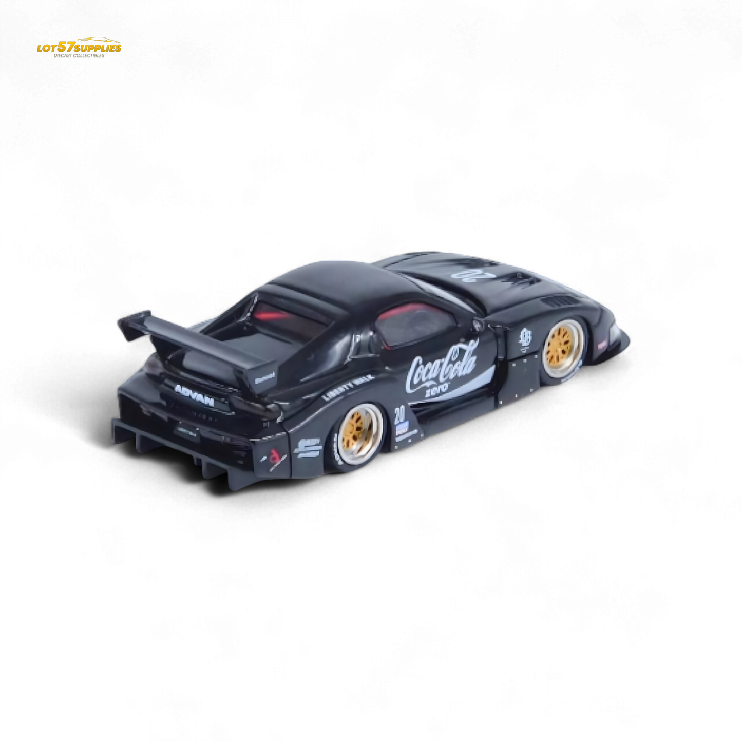 Inno64 Mazda RX-7 LBWK in Black 1:64 IN64-LBWK-RX7-01