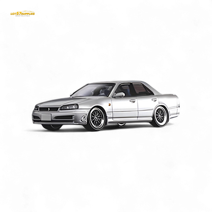 Mortal ER34 Skyline 25GT-t Ordinary Silver 1:64