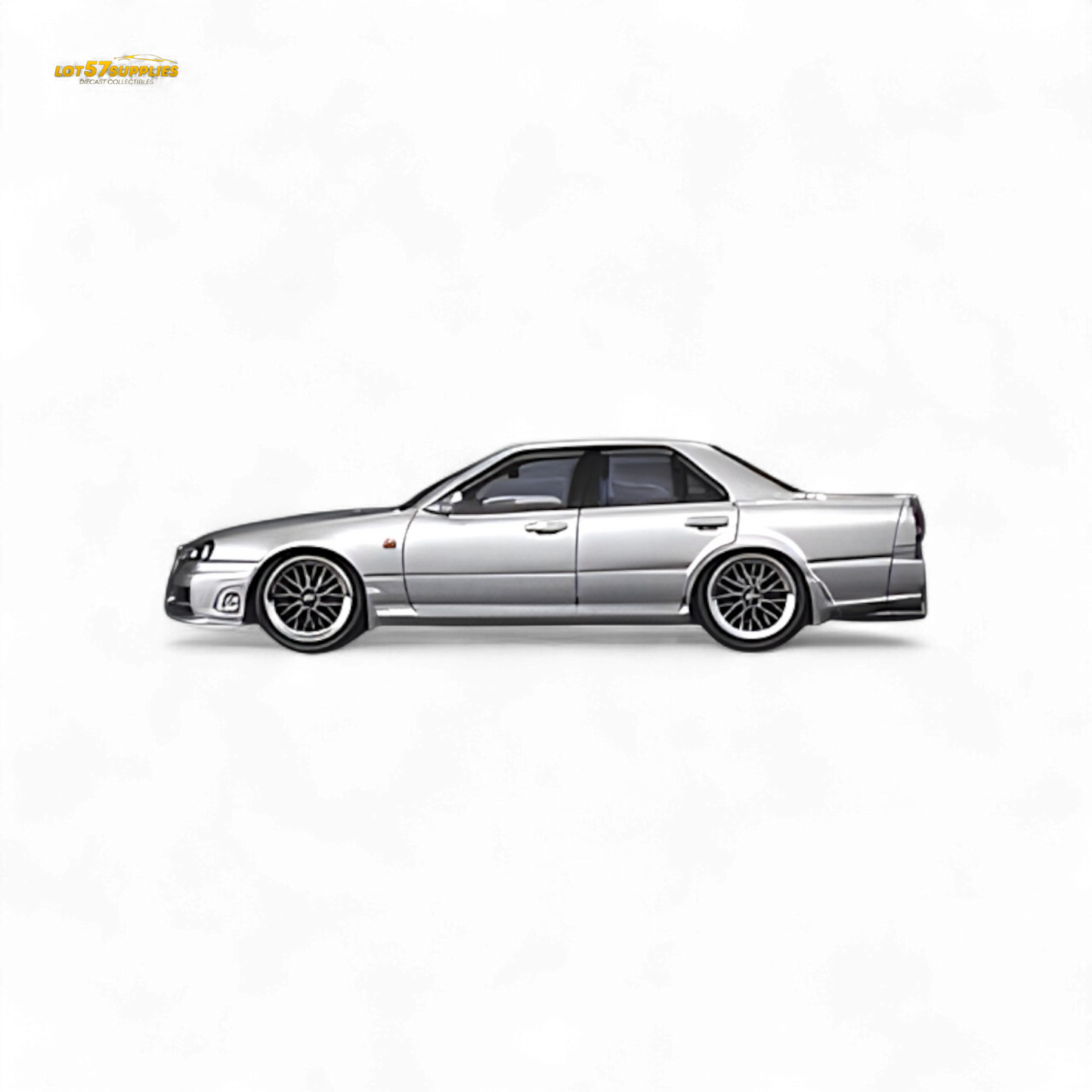 Mortal ER34 SKYLINE 25GT-t AIT Exhibition Model Ordinary Silver 1:64