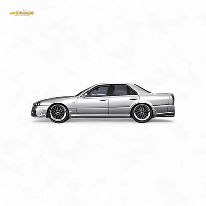 Mortal ER34 SKYLINE 25GT-t AIT Exhibition Model Ordinary Silver 1:64