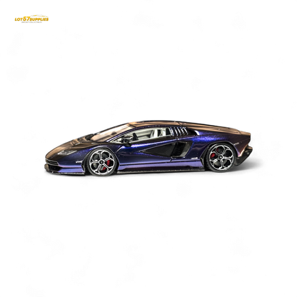 FuelMe Model Lamborghini Countach LPI 800-4 Blu Hal Chameleon 1:64