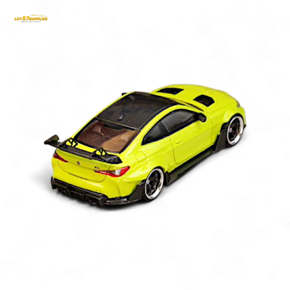SW BMW G82 M4 Wide-Body Modified - Sao Paulo Yellow 1:64