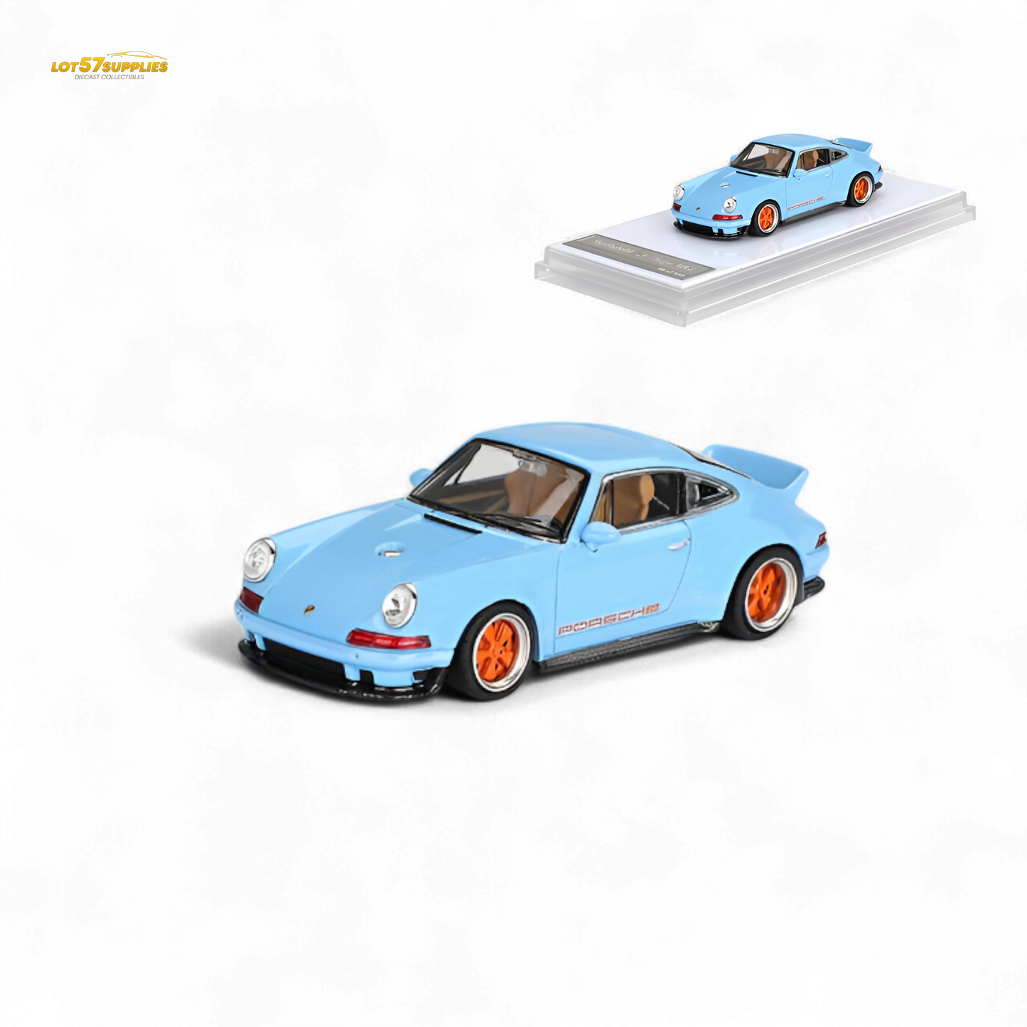 (Pre-Order) Zincit Model Porsche 911 Singer DLS - Gulf Blue 1:64