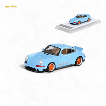 (Pre-Order) Zincit Model Porsche 911 Singer DLS - Gulf Blue 1:64