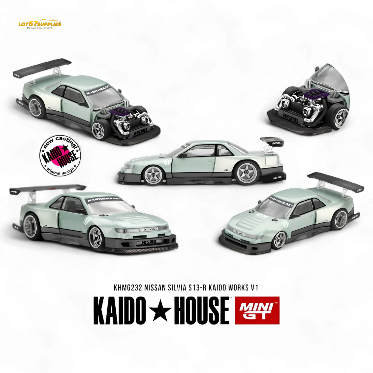 (Pre-Order) Kaido House Nissan Silvia S13-R - 1:64