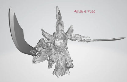 The First Phoenix by 3DArtGuy 32mm scale, 50mm or 100mm, Miniature War Gaming Figure, Grim Dark, Proxy, Space Elf