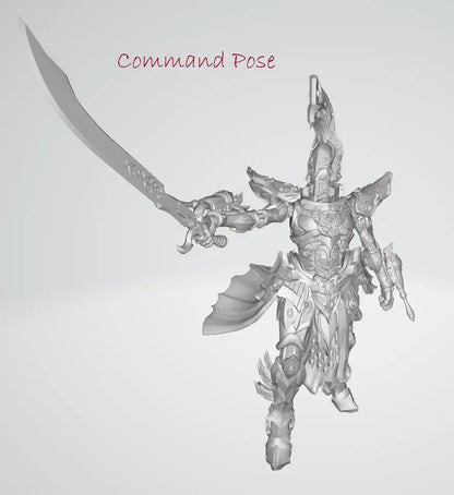 The First Phoenix by 3DArtGuy 32mm scale, 50mm or 100mm, Miniature War Gaming Figure, Grim Dark, Proxy, Space Elf