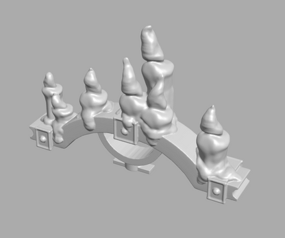 Pactum Aeternum Crusader Decor Set by DakkaDakkaStore – Resin Printed Grimdark Bits (28/32mm Scale)