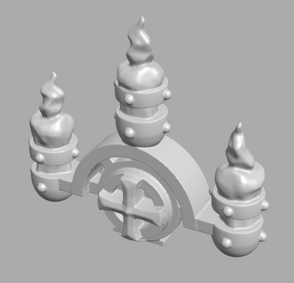 Pactum Aeternum Crusader Decor Set by DakkaDakkaStore – Resin Printed Grimdark Bits (28/32mm Scale)