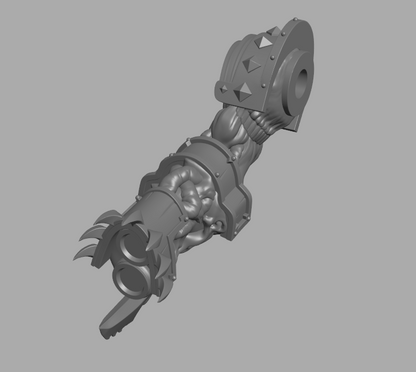Chaos Wrath Juggernaut Multipart Set by WildMesh – Resin Printed Grimdark Sci-Fi Mini (28/32mm)
