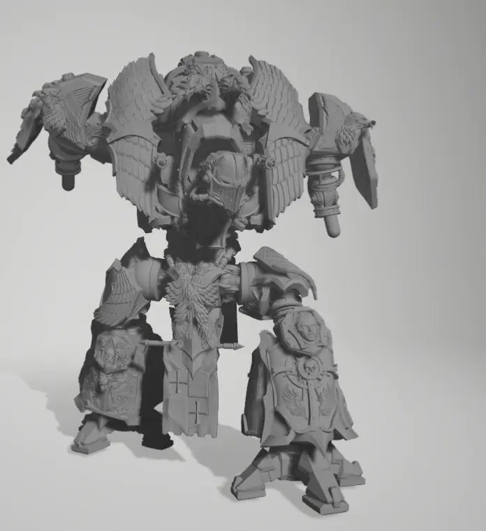 Medieval Mech Knight by 3DArtGuy 32mm scale, 50, 180mm, Miniature War Gaming Figure