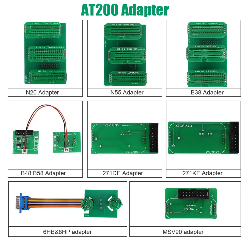 CG CGDI FC200 ECU Programmer Full Version with 6HP 8HP/MSV90/N55/N20/B48/B58 and MPC5XX Adapter Set for EDC16/ME9.0