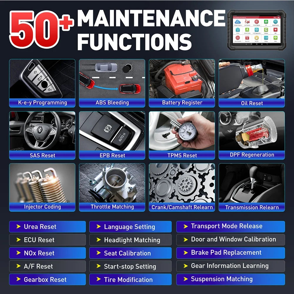 LAUNCH X431 PRO3S+ ELITE Smartlink C CAN FD\DOIP\J2534 Programming Car Full System topology diagram diagnostic tool OBD2 Scanner