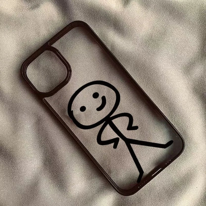 Cartoon Matchman Hard Clear Phone Case
