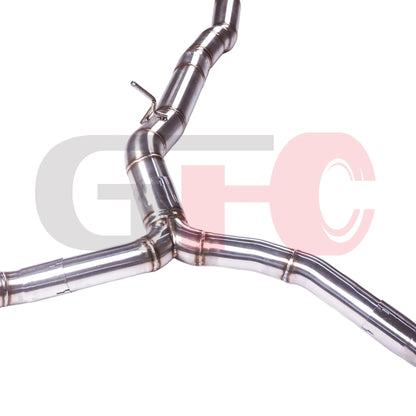 【 Customized Product 】304 stainless steel Mercedes-Benz CLS450 3.0T M256 valve-controlled muffler Exhaust System 89mm