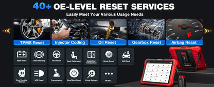 2025 KINGBOLEN K10 Pro Bi-Directional Scanner Full Systems Diagnostic Scan Tool, 40 Reset ECU Coding,AutoAuth for FCA SGW