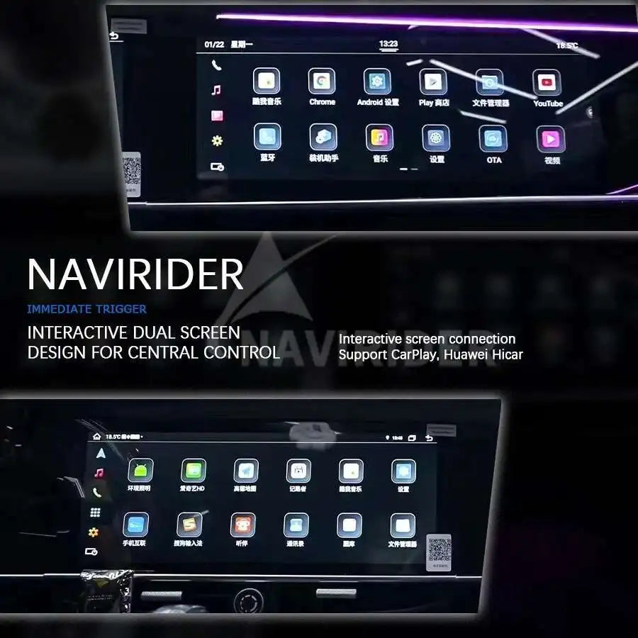 Android Dual Screen For Porsche Panamera 2010-2017 Intelligent System Navigation GPS Car Radio Multimedia Player Carplay Audio