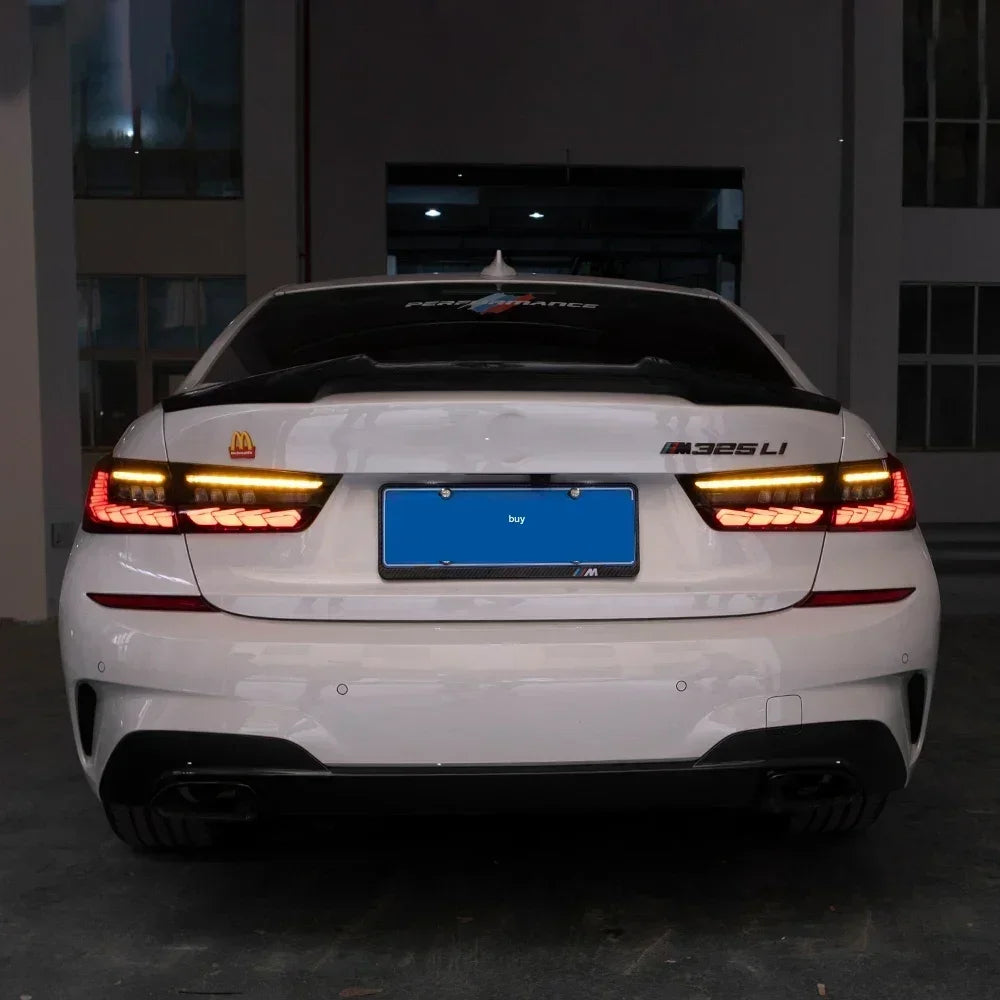 Car Taillights For BMW 3 Series G20 G28 320i 325i 330i 2020-2024 Upgrade LED Dynamic Dragon Taillight Accessories Assembly