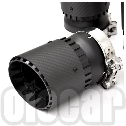 OIOMOTORS GT Style Pre-preg Dry Carbon Fibre Exhaust Tips for BMW F95 X5M F96 X6M