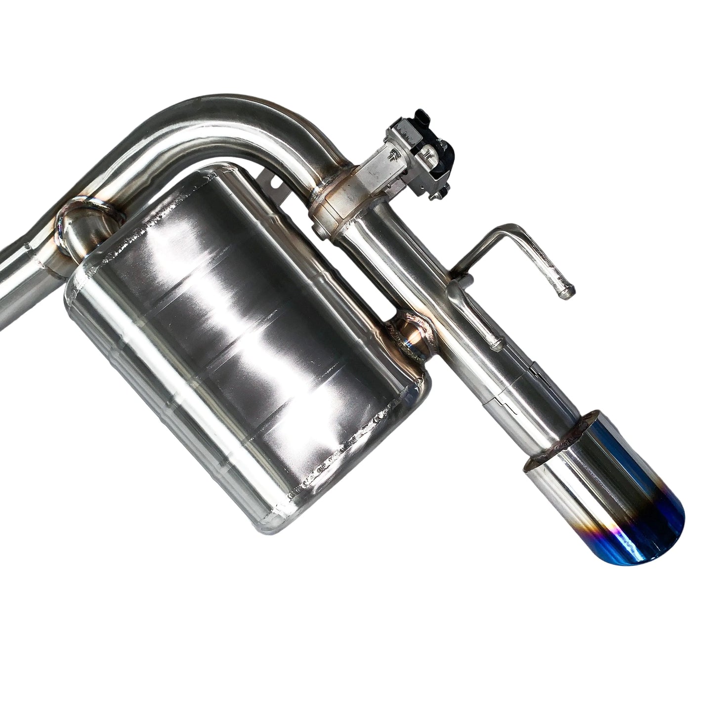 [Custom Product] Suitable for 2025 Honda Civic SI 1.5T Catback stainless steel valve exhaust pipe 89 blue plated double out