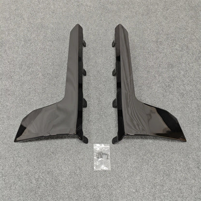 For BMW M2 G87 2023-2024 ABS Body Kits Black MP Style Car Side Skirts Lip Flaps Extension Rocker Splitters Diffuser Winglet Wing