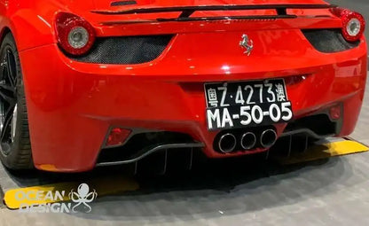 Suitable for Ferrari 458 Modified with Special Carbon Fiber Tail Wing, Front Bumper, Hood, Lip, Rear Spoiler Comparison Trim