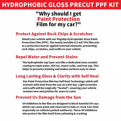 8.5Mil Precut PPF Paint Protection Film Full Vehicle Clear Bra For Subaru Forester base 2022-2024