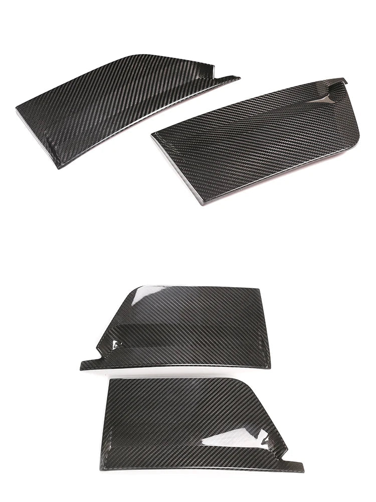 2pcs/Set Real Carbon Fiber B-pillar Window Decoration Cover Trim Fit For Ferrari 458 2011-2016 Auto Sticker Molding Accessories