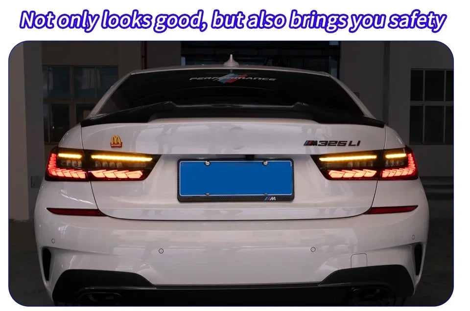 Car Taillights For BMW 3 Series G20 G28 320i 325i 330i 2020-2024 Upgrade LED Dynamic Dragon Taillight Accessories Assembly