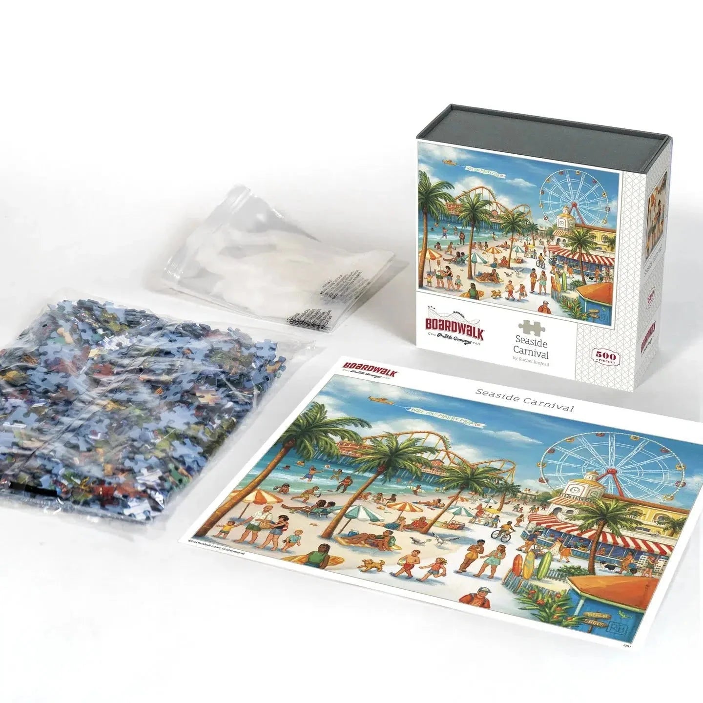 Seaside Carnival 500 Piece Jigsaw Puzzle Boardwalk